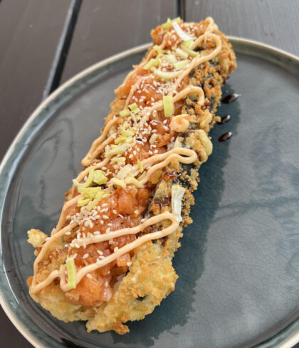 Hot Dog Sushi Tatar Łosoś